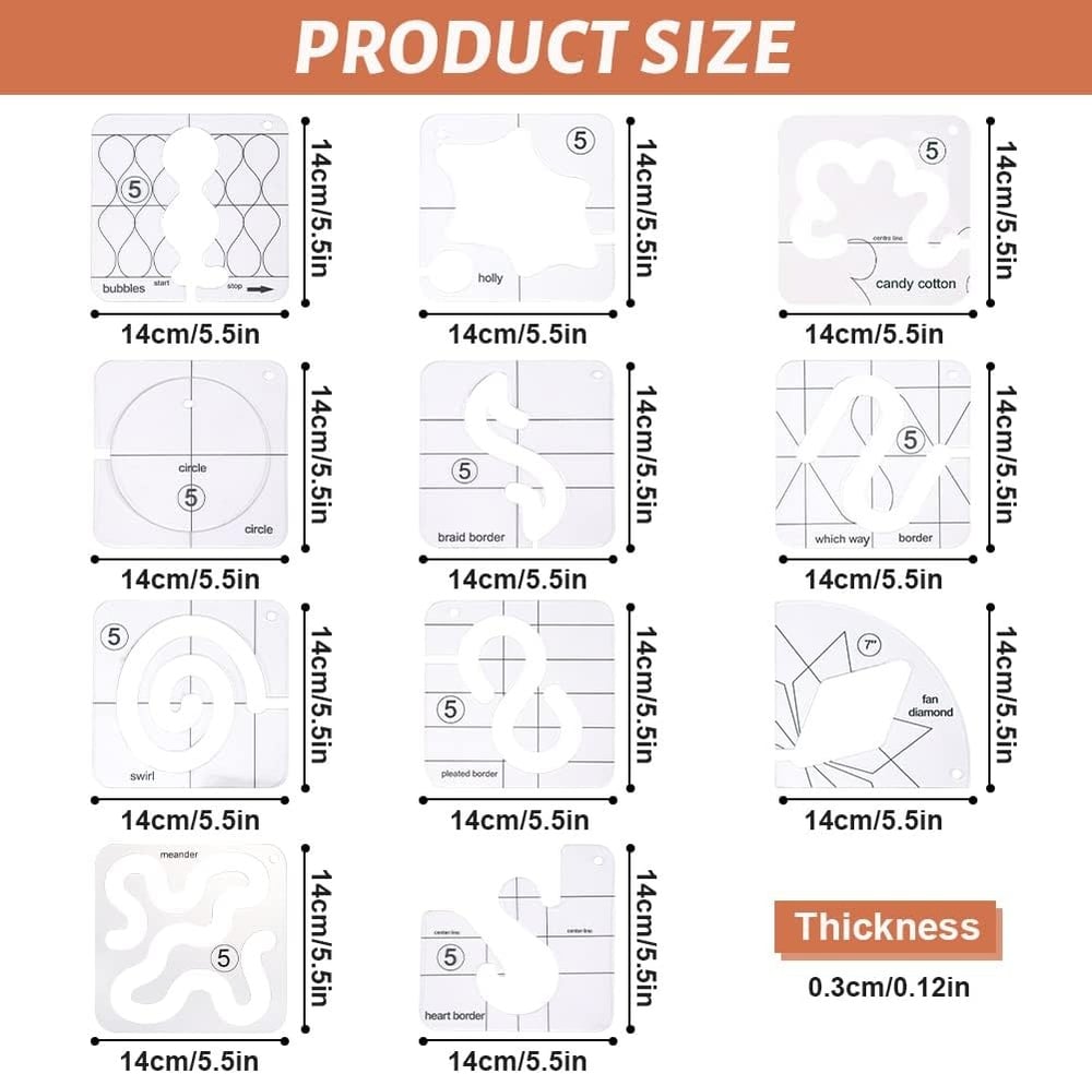 š„°š„° 2025 Motion Garment Ruler Set (11 PCS)+ Foot attachment