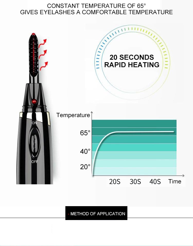 👀Heated Lash Curling Tool