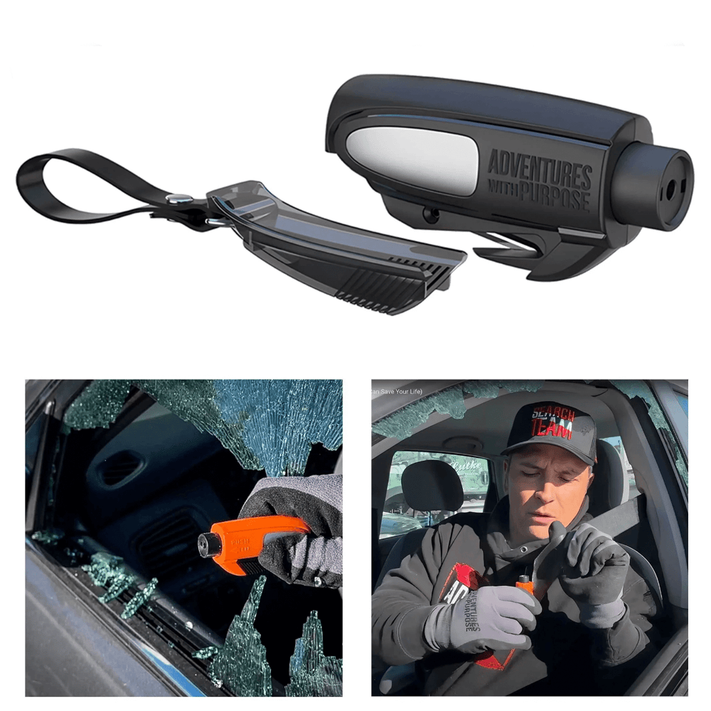 🔥2-in-1 Emergency Window Breaker & Seatbelt Cutter