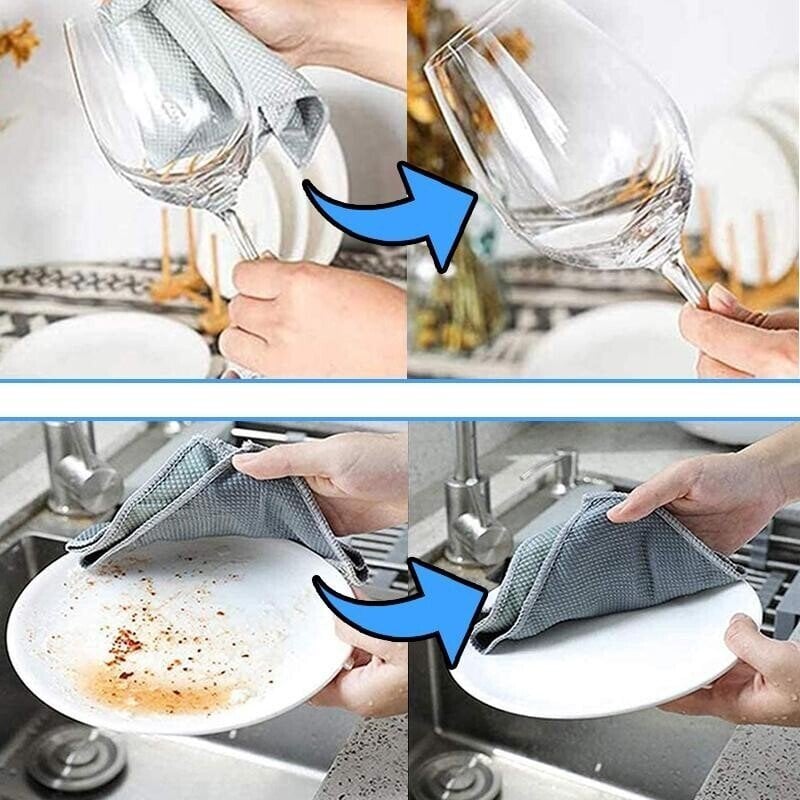 š„Streak-Free Miracle Cleaning Cloths - Reusable