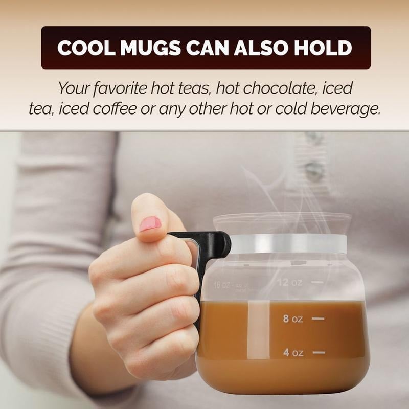 šā 16 Oz Glass Coffee Mug ā Coffee Pot Style