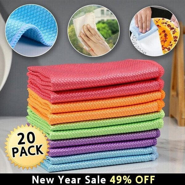 š„Streak-Free Miracle Cleaning Cloths - Reusable