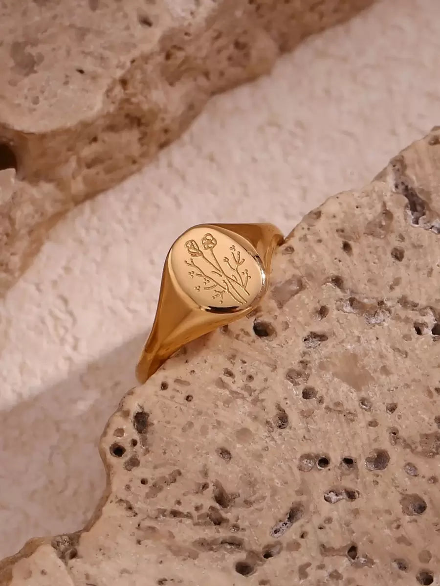 Bloom Charm Ring Floral Design