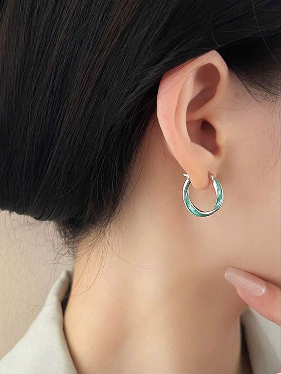 Nova Asymmetry Earrings – 925 Sterling Silver Retro Unique Design