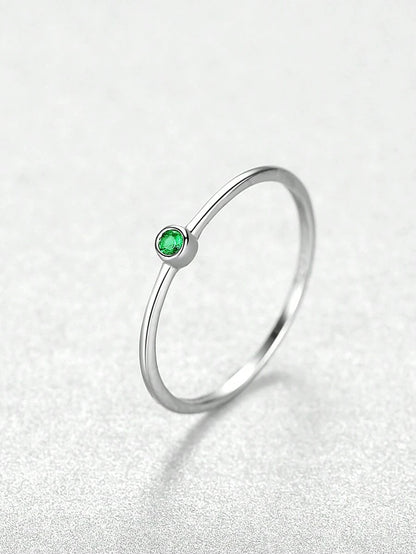 Verde Aura Ring – Handmade 925 Sterling Silver with Green Gemstone
