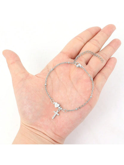 Lunaria Initial Heart Bracelet