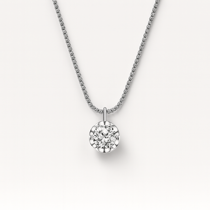 Crown Necklace  Sparkling Pendant
