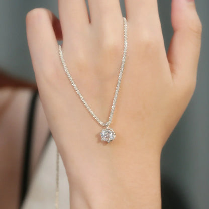 Crown Necklace  Sparkling Pendant