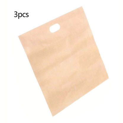1/3/5pcs-Non Stick Reusable Heat-Resistant Toaster Bags, Sandwich Fries Heating Bags, Cooking Tools Gadgets, Kitchen Accessories