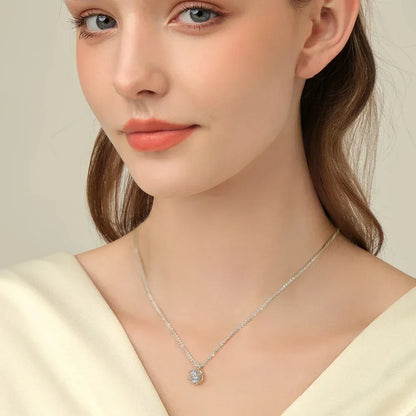 Crown Necklace  Sparkling Pendant